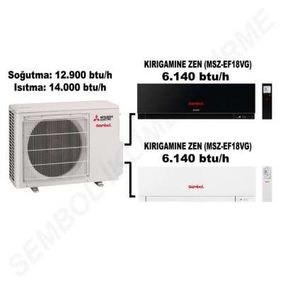 Mitsubishi Electric Kırıgamıne Zen Multi Split Klima (6.140 btu/h + 6.140 btu/h)